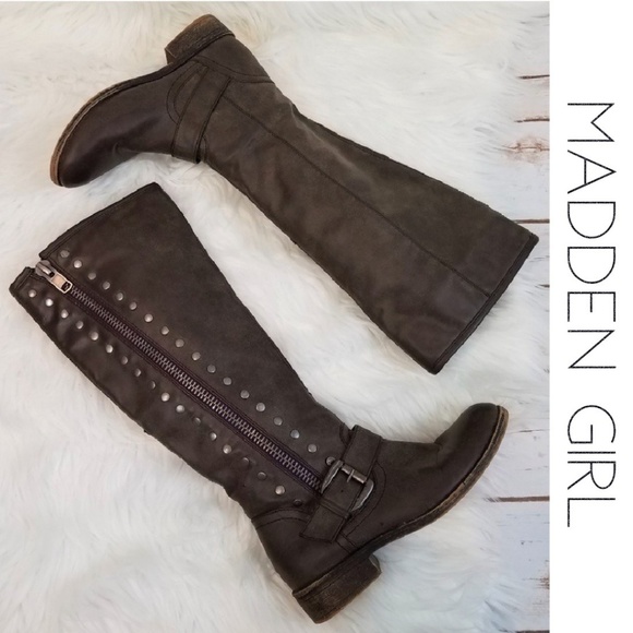 Madden Girl Shoes - MADDEN GIRL Cooper Moto Tall Riding Boot 6